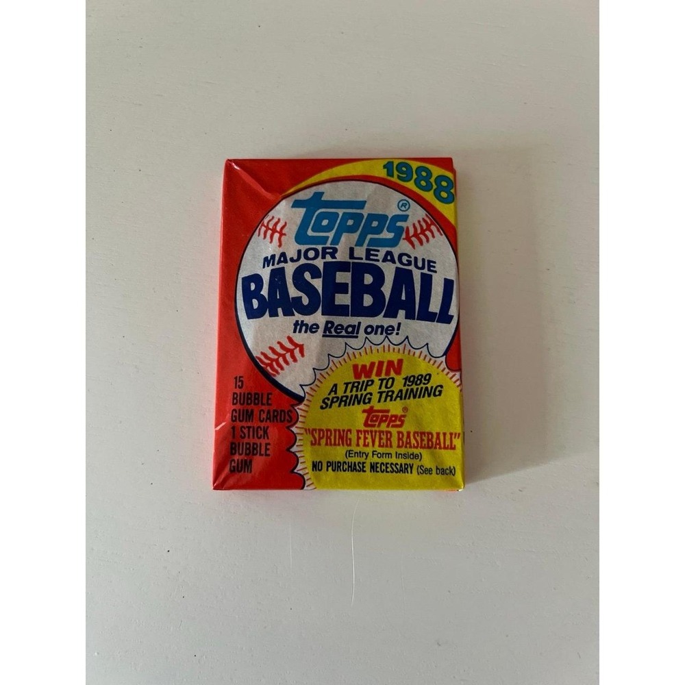 Topps 1988 Major League Baseball Wax Packs -Set of 2 Unopened - Picture 3 of 4
